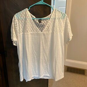 Shein Curve white top NWOT